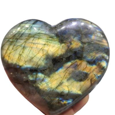 China Europe High Showy Natural Stone Hearts Labradorite Hearts Crystal Carvings For Sale for sale