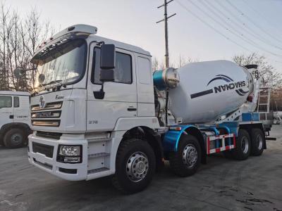 중국 F3000 콘크리트 운송 트럭 8x4 375hp 샤크만 믹서 EuroV 흰색 판매용