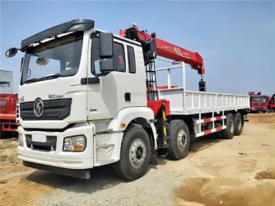 Cina SHACMAN H3000 Cran Cargo Truck 8x4 380hp Grapple Saw Truck EuroII in vendita