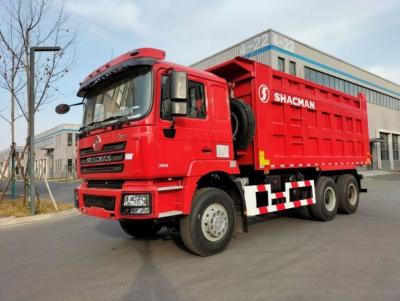 China SHACMAN F3000 Tipper Dump Truck 6x4 WP10.380Hp EuroII Rood 10 banden met 5175mm Te koop