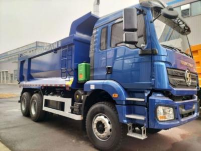 China SHACMAN U-Cargo box Dump Truck 6x4 H3000 380 EuroII Blue Tipper Standard cab 12.00R20 tires for sale