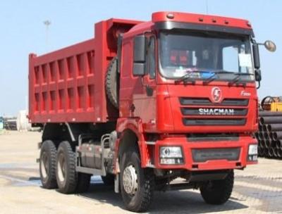 China 10 Tries SHACMAN Red Dumper Truck F3000 Dump Truck Vehicle 380HP For Mining for sale