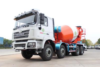 China EuroII Shacman Mixer Truck F3000 Betonmixer Truck 8x4 380 Wit Te koop