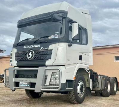 China SHACMAN X3000 6x4 Traktor Truck EuroV 480HP Witte Truck Traktorkop Te koop