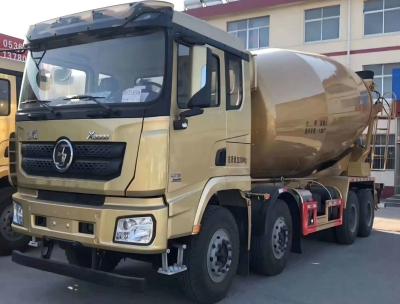 China 380 PS Betonmischer-Truck SHACMAN X3000 8x4 Betonmischer-Fahrzeug Gold zu verkaufen