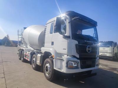 China 8x4 camión transportador de hormigón SHACMAN H3000 mezclador de hormigón de tránsito 375HP blanco en venta