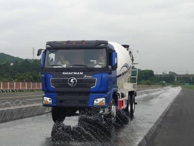 China Caminhão de transporte de concreto X3000 8x4 375hp Mixer Shacman EuroV Branco à venda