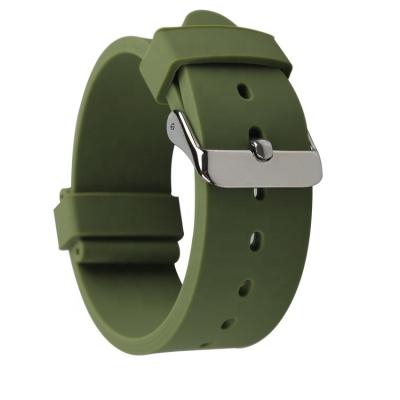 China Wholesale Colorful Soft 22mm Silicone Rubber Watch Strap Soft Silicone Watchbands for sale