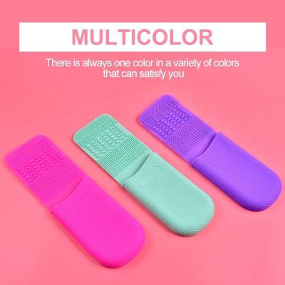 China Skin Care Silicone Makeup Brush Cleaner Clean Pad Make Up B Wash Pad Make Up Wash Brush Gel Cleansing Brush Mat Hand Tool Foundation Makeup for sale