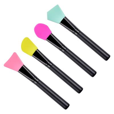 China Flat Brush Silicone Face Mask Facial Brush Mask Applicator Sweep Facial Beauty Tools for sale