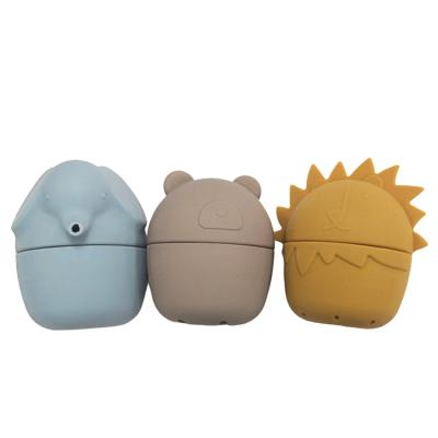 China Eco-Friendly Silicone Educational Silicone Baby Bath Animal Toys For Children for sale