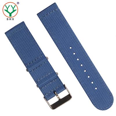 China Low MOQ Multicolor Nylon Fabric NATO Watch Strap for sale