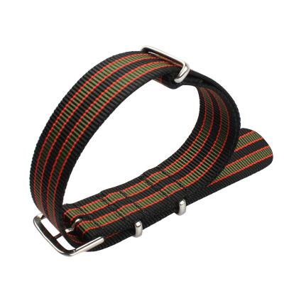 China Custom Made Nylon Fabric Watch Strap NATO One Piece Watch Bands for sale