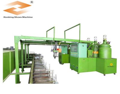 China pu pouring machine for sole making 150~200 pairs/hour for sale