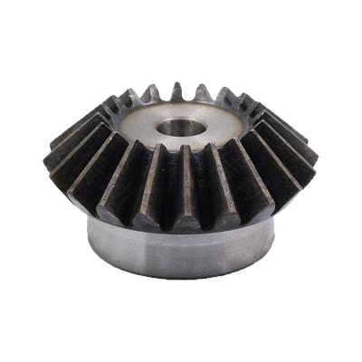 China Carbon steel 45# 8 mold 12-30 teeth 8mm thick double gear drive parts carbon steel flat plate table wheel flat deck double gear for sale