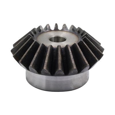 China Mister C45 carbon steel transmission parts 4-6 teeth mod 15-30 bevel pinion precision bevel gear for sale