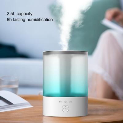 China Original Electric Household Oil Purifier 2.5L Clean Air Humidifier Easy Aroma H2o Mini Portable Night Lamp Ultrasonic for sale