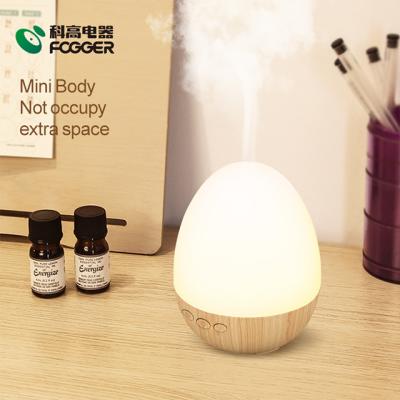 China Household Mode USB Mini Incense Bur 100Ml 7 RGB Lamp Night Aroma Diffuser Top Wood Bottle for sale