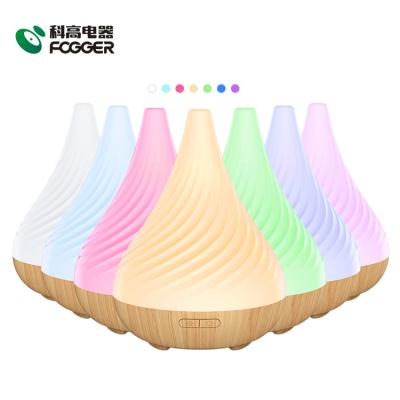 China Fogger 100ml Mist Essential Oil Humidifier Wooden Ultrasonic Usb RGB Mini Aroma Diffuser Household Air Fresher for sale