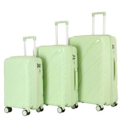 China High Quality Lightweight PC Fashion Luggage Suitcase Set Travel Trolley Bag 3pcs Trolley Luggage Set for sale