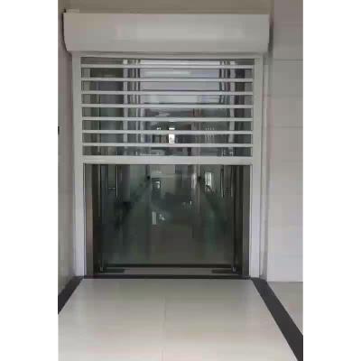 China Modern Aluminum Alloy Rolling Shutter Electric Transparent Crystal Door for sale