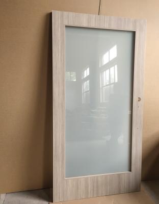 China Spring Hill Suites Modern Bathroom Sliding Barn Door Single Panel Door With Laminated Glass for sale