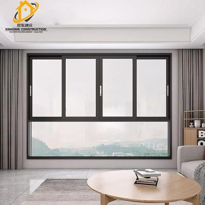 China Magnetic Screen Sliding Window Home High Quality Supermarket Sliding Window Commercial Building Automatic Sliding Window for sale