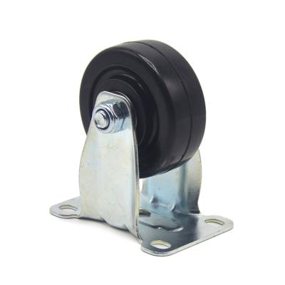 China Other 2/3/4/5/6 Inch Chrome Plating Wheels Swivel Casters / Industrial Rubber Material Casters Wheel for sale