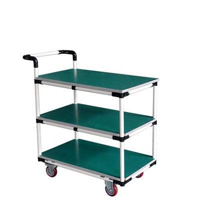 China Logistic structure pipe and workshop hand trolley for industrial easy pulling and assembling for sale