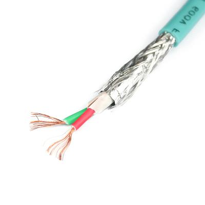 China Bus Cable For Transmitting Data Or Signaling Profibus-DP Trailing Cable 2 Core Field Bus Shielded 6XV1830-3EH10 Communication Cables Manufacturer for sale