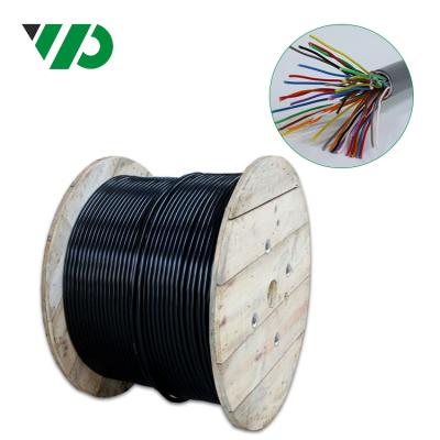 China 100FT 22 pair CAT6 A.W.G. 20 Pair/30 Pair/50 Shielded Direct Burial Cable Global Shielded Telephone Cable HYA 20*2*05mm for sale