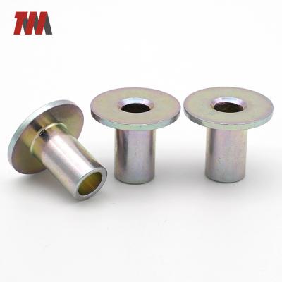 China ALLOY Customized Flat Head Round Body Tube With Hole Fastening Furniture Fitting No Threaded Nut for sale