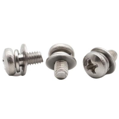 China Hot Sale Philips Pan Head Stainless Steel SEMS Machine Screws for sale