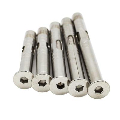 China Stainless Steel Hexagon Countersunk Head Expander Fasteners Combination OEM Gambo Standard Single Anchor Gambo Screw for sale