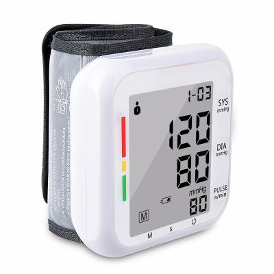 China ABS Amazon Hot Sale Portable Healthcare Digital Wrist Blood Pressure Monitor Sphygmomanometer LCD Automatic Wrist Cuff Machine for sale