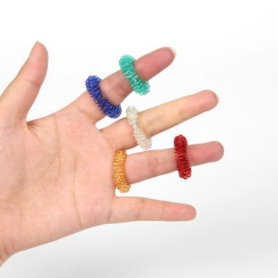 China Finger Ring Amazon Top Seller Acupuncture Ring Body Massage New-Generation Finger Ring Hand Massage Relax for sale