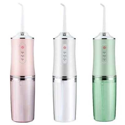 China 2021 Outdoor Electric Water Flossers Dental Flosser For Teeth Portable Teeth Whitening Dental Care Wireless Oral Water Flosser for sale