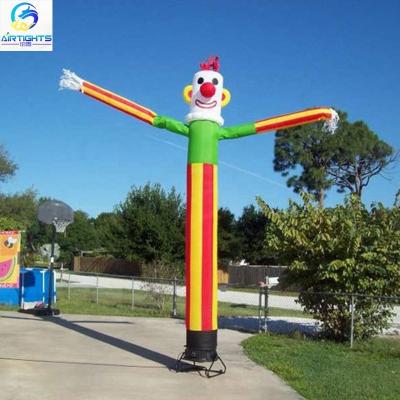 China Decorative Outdoor Inflatable Clown Taffeta Ripstop Jokester Air Dance Puppet Nylon Price Like A Goods Dancer High Strength Parachute for sale