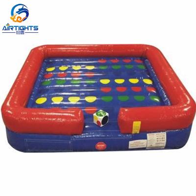 China High Strength Exciting Game Toy Portable Inflatable Sports Twister Game with Dice for sale