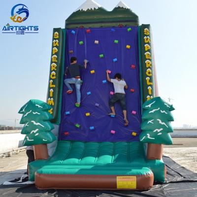 China High Strength Outdoor Waterproof Sport Game Toy Giant Inflatable Climbing Wall For Rental Companies for sale