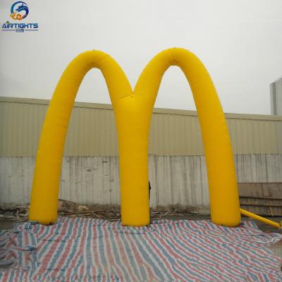 China Inflatable Arched Doorway M-shape Entrance Archway Customized By Nylon Taffeta High Strength Ripstop Parachute For Events for sale