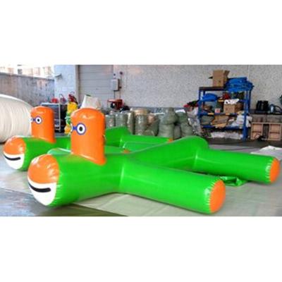 China 0.9mm PVC Floating Deck Water Game, Inflatable Water Dog for sale