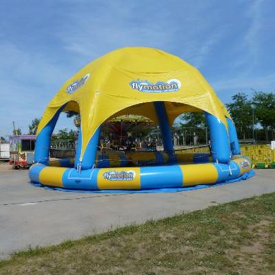 China Giant PVC Round Inflatable Water Pool With Cover For Sale Rental Summer Inflatable Pool for sale