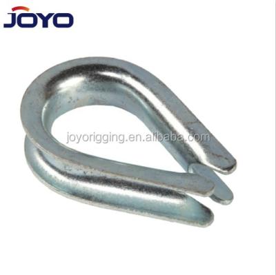 China High Quality Galvanized Carbon Steel Material Rigging Standard Us Type G411 Wire Rope Thimble for sale