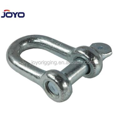 China High Quality Heavy Industry Riggings M20 M25 16MM D Type Galvanized European Screw Pin D Shackle for sale