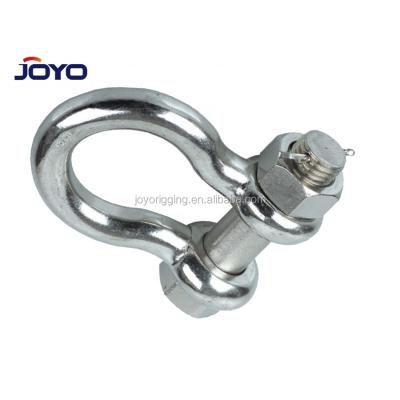 China Heavy industry G2130 high quality ss304 or ss316 safety anchor shackles stainless steel bolt type lifting sling for sale