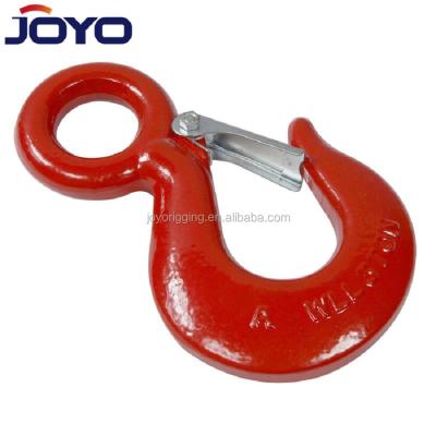 China Heavy industry or alloy hook manufacturer 320A/320C carbon steel steel drop forged lifting eye crane hook for sale