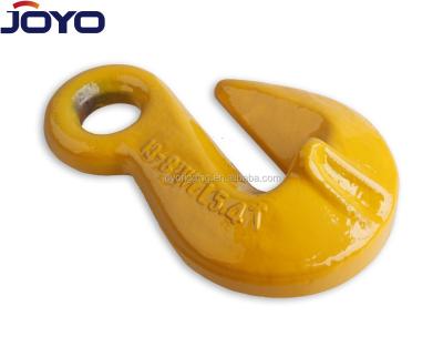 China High Quality Heavy Industry G80 Drop Forged Rigging Alloy Steel Chain Shortening Eye Grab Lifting Hook With Wing for sale