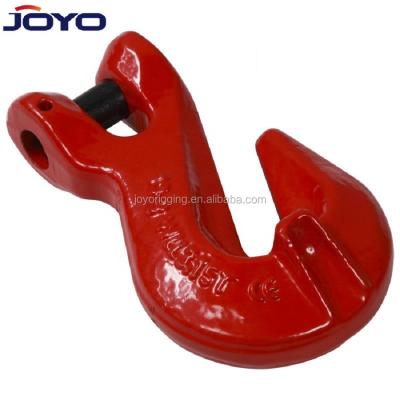 China High Quality Heavy Industry G80 Rigging Drop Forged Alloy Steel Chain Shortening Clevis Grab Lifting Hook With Wing for sale