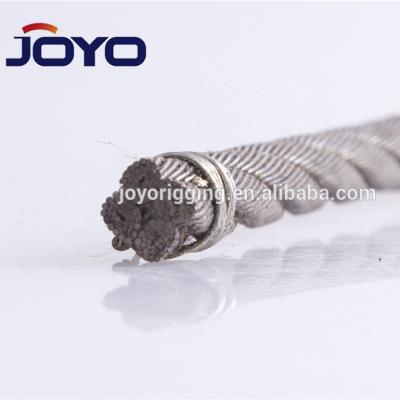 China Ungalvanized 4V X Flat No-rotating 39S+5FC 4 Wire Steel Wire Lifting Rope for sale